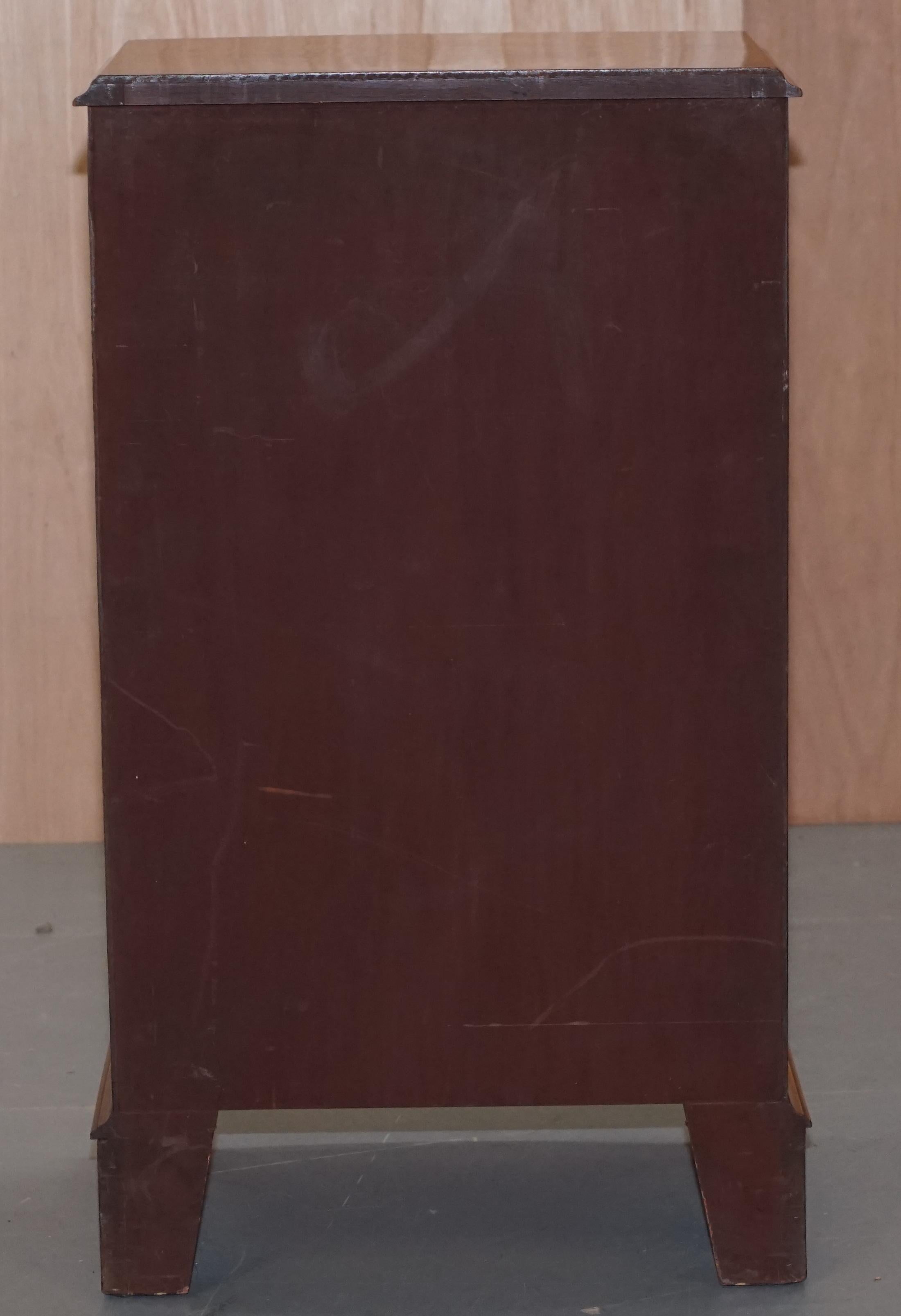 Vintage Medium Sized Burr Walnut Tallboy Chest of Drawers Bevan Funnell, England 4