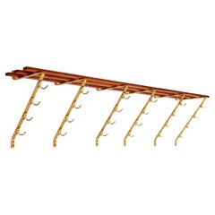 Retro Mega large wall coat rack with 48 hooks, 1960 Germany.