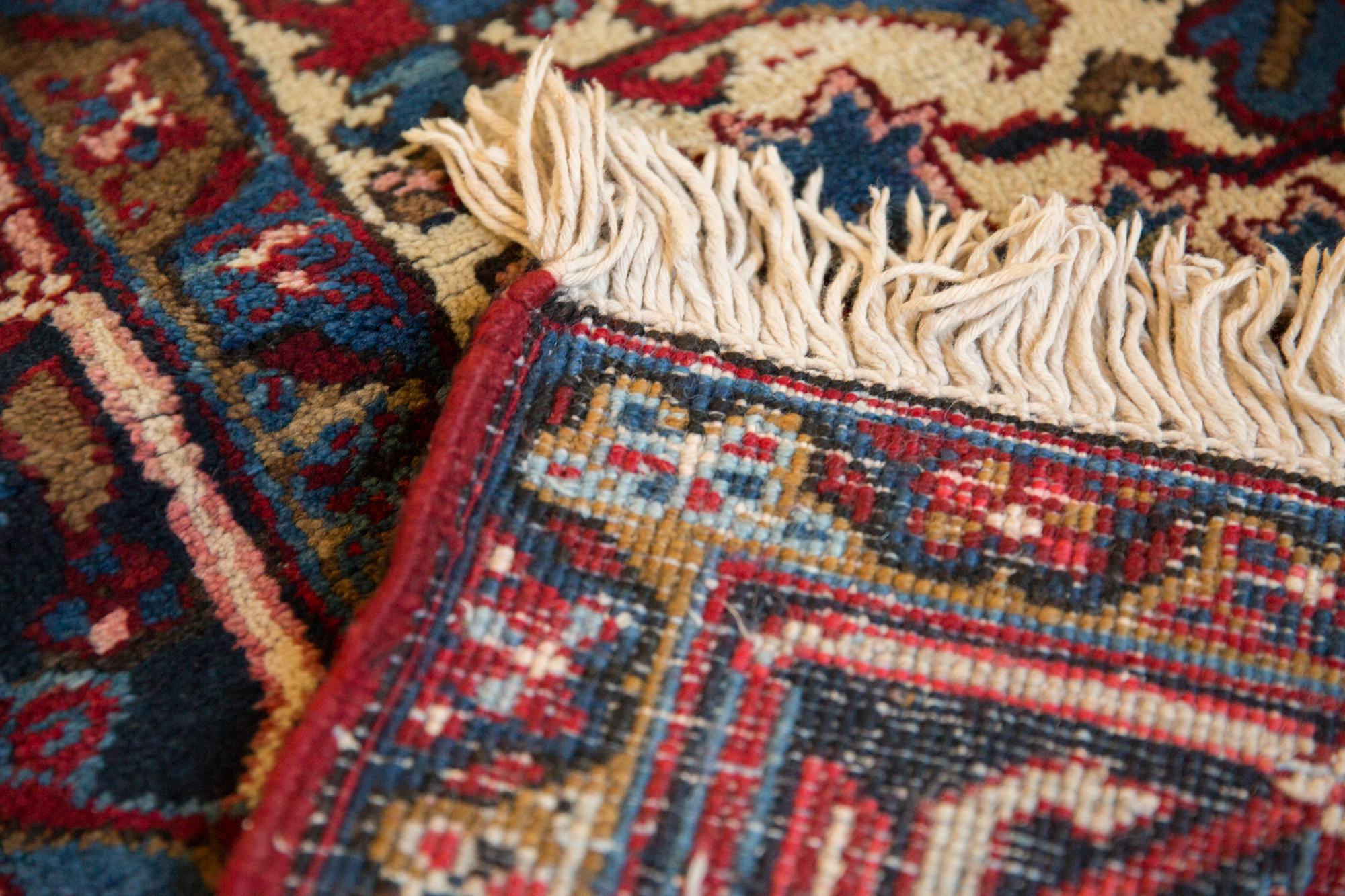 Vintage Mehrivan Square Carpet For Sale 5