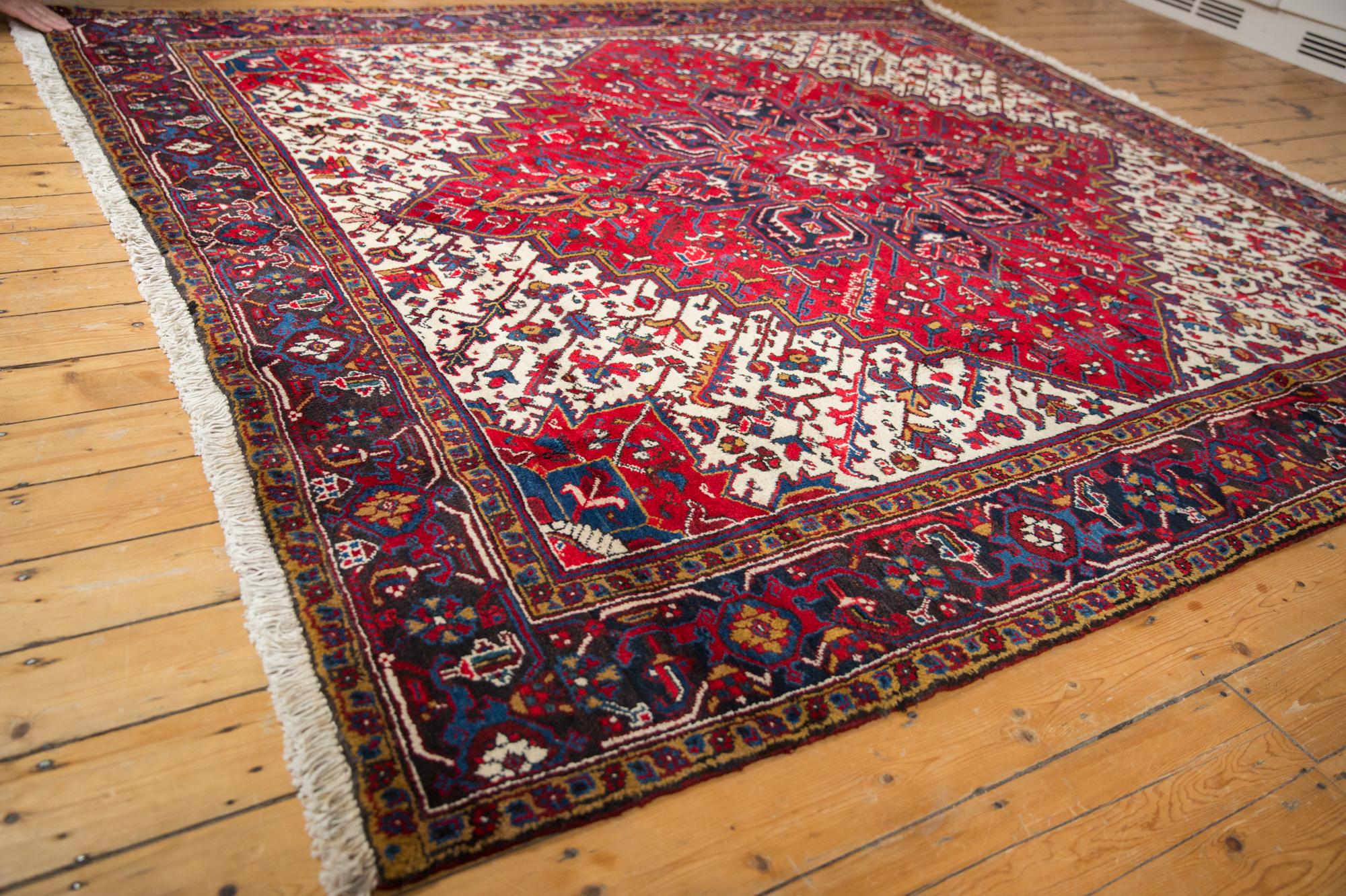 Other Vintage Mehrivan Square Carpet For Sale