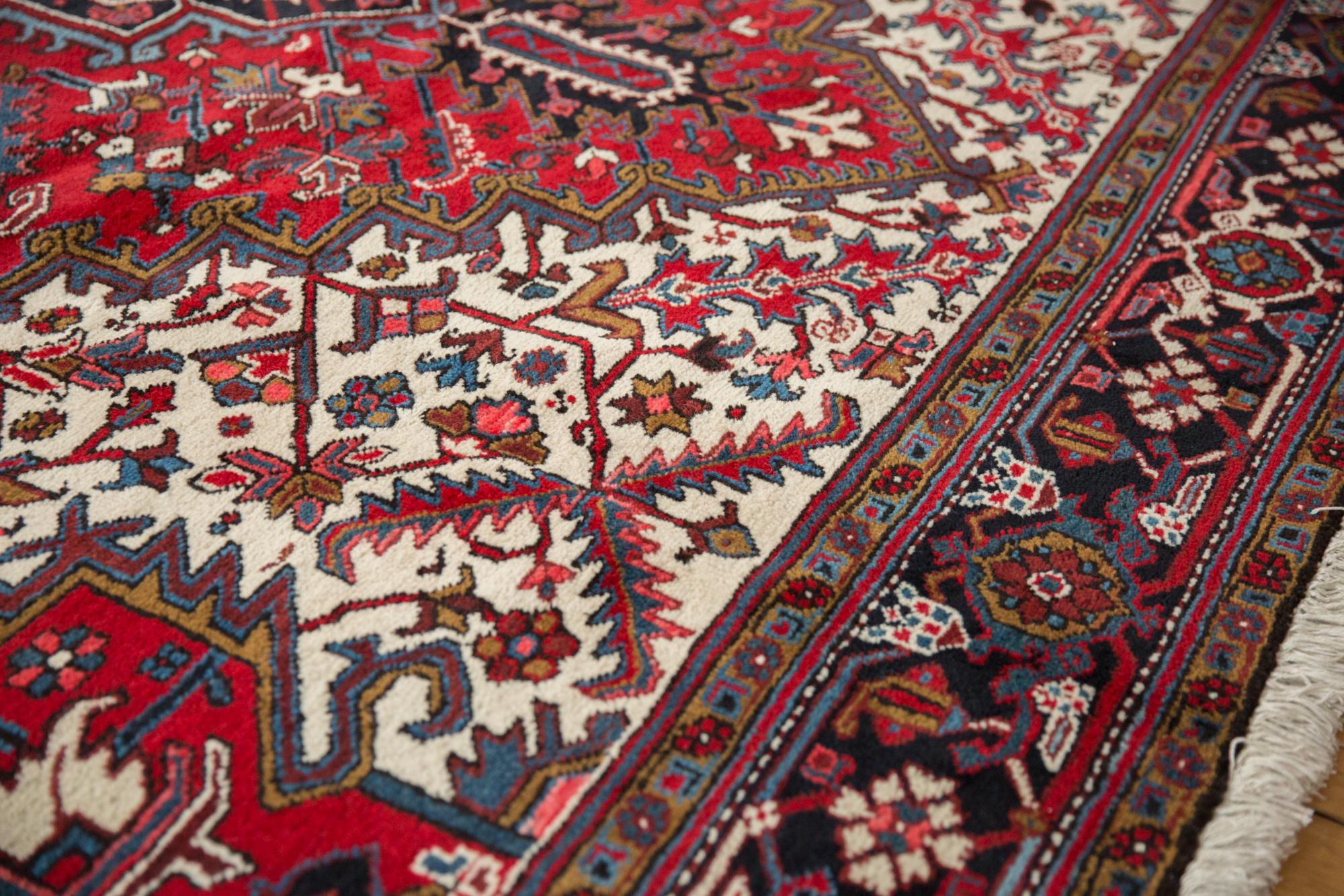 Persian Vintage Mehrivan Square Carpet For Sale