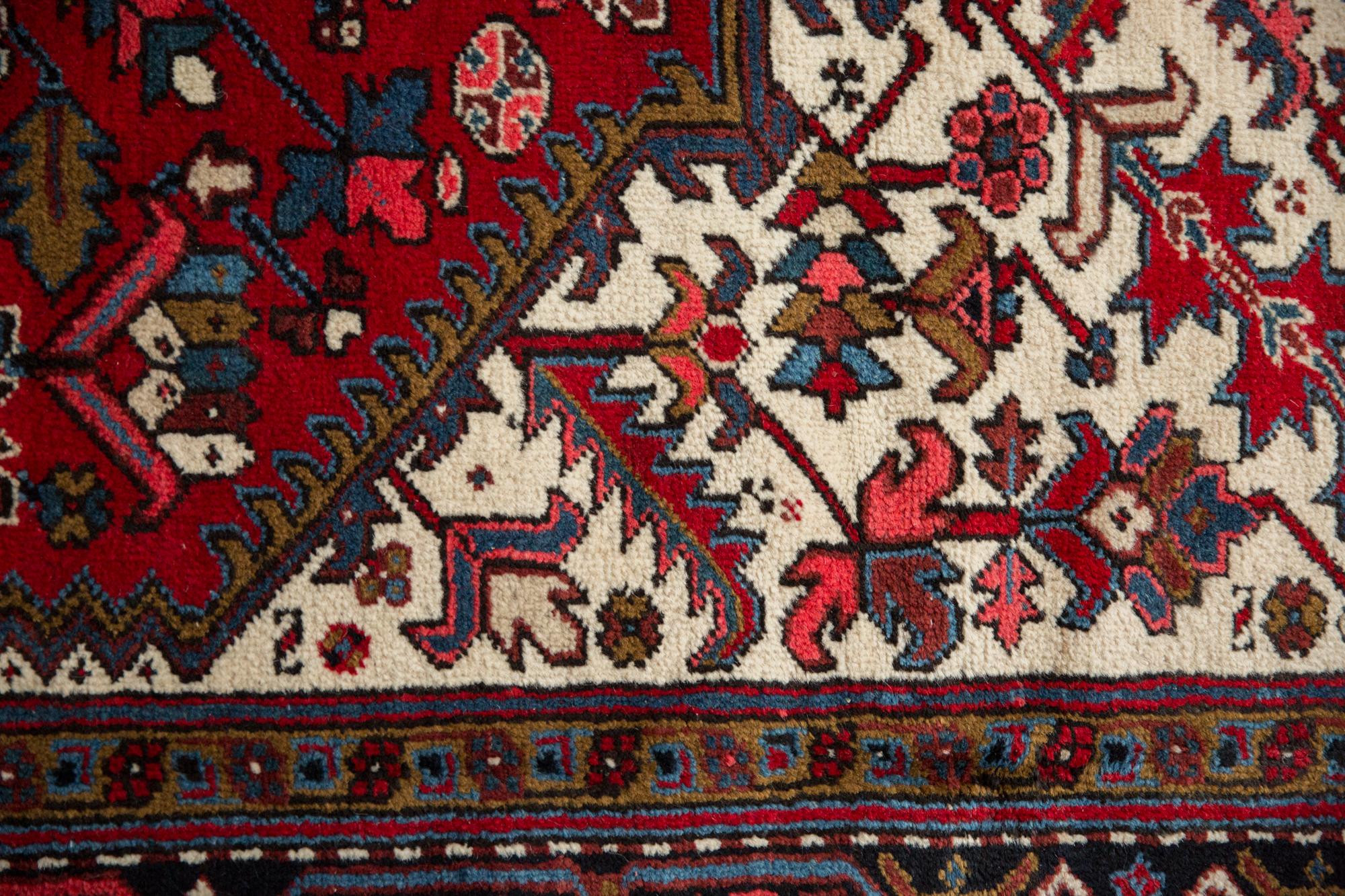 Wool Vintage Mehrivan Square Carpet For Sale