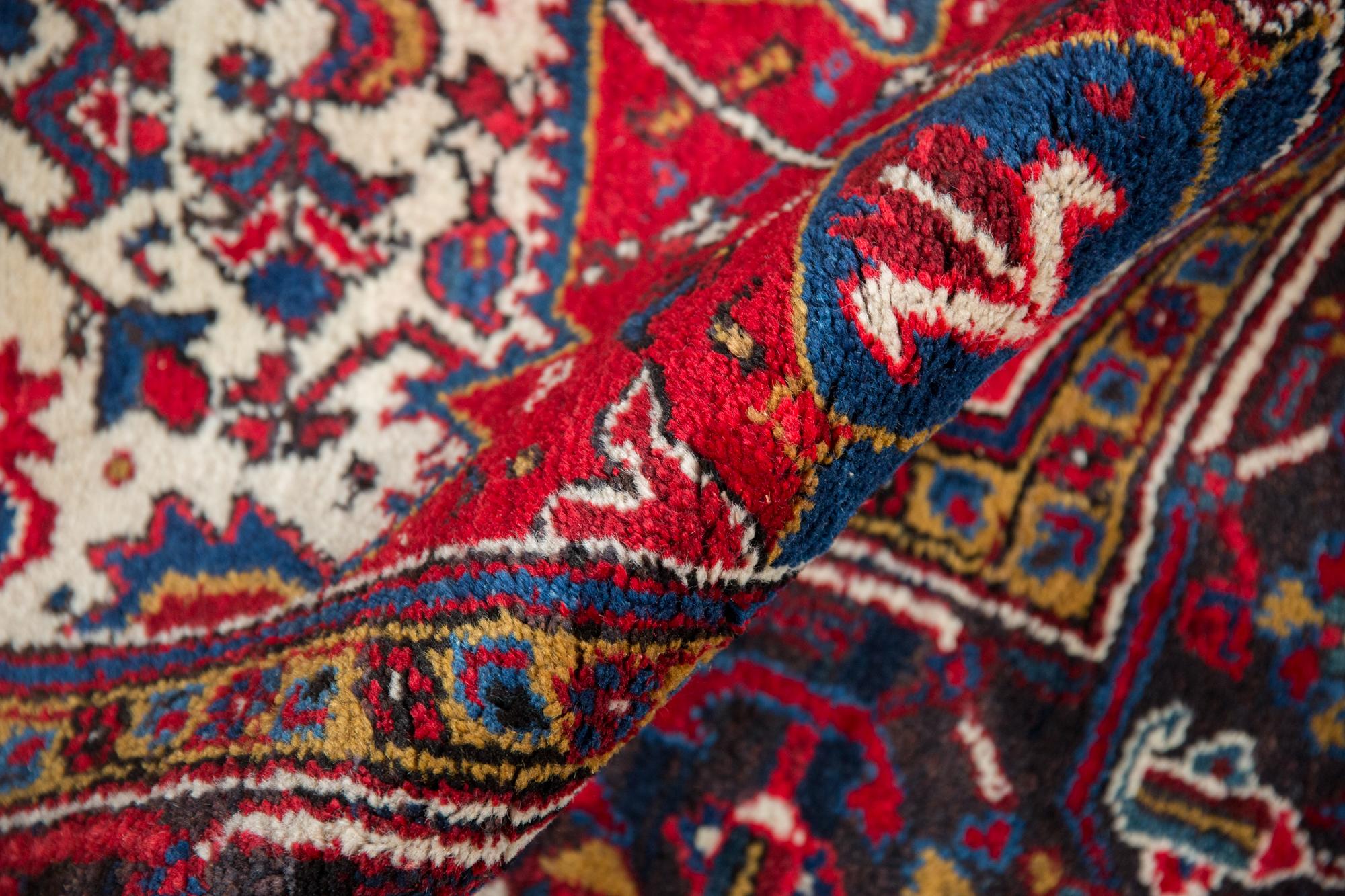 Vintage Mehrivan Square Carpet For Sale 1