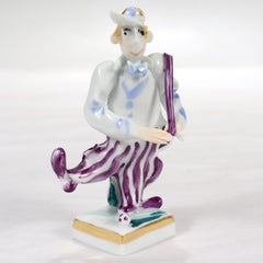 Vintage Meissen Porcelain Golfer or Golfing Figurine by Peter Strang