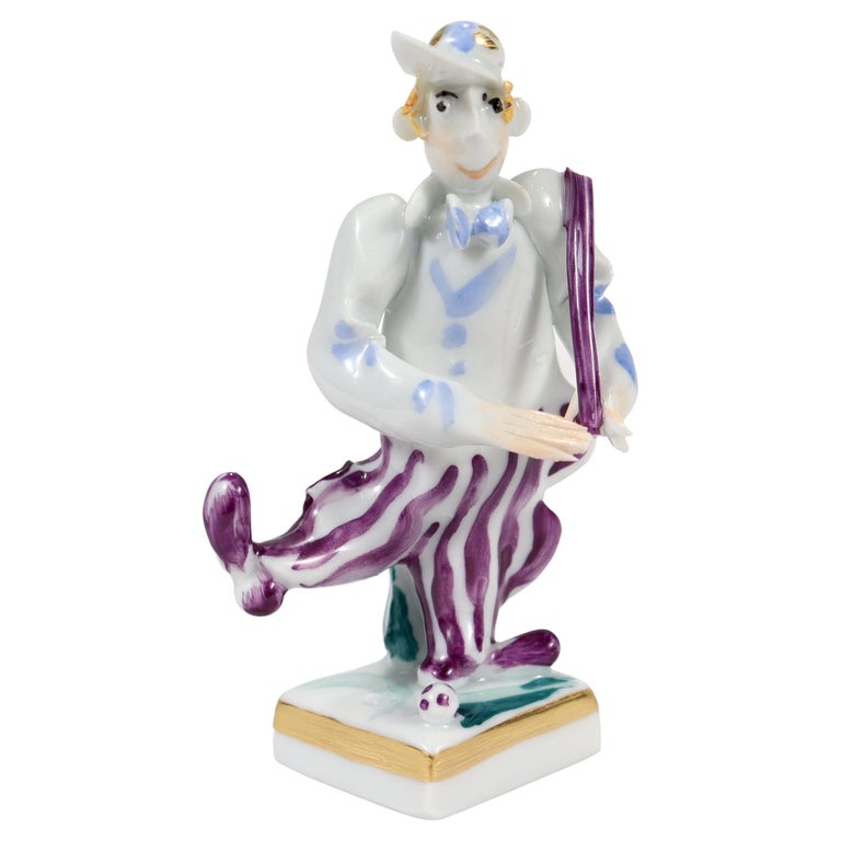 Vintage Meissen Porcelain Golfer or Golfing Figurine by Peter Strang For Sale