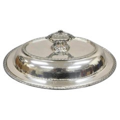Vintage Melford EPNS Victorian Style Silver Plated Lidded Vegetable Serving Dish