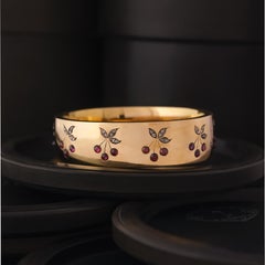 Bracciale vintage Mellerio "Dits Meller" Rare Early Cerises in oro giallo 18 carati