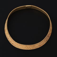 Vintage Mellerio Paris 18 Karat Yellow Gold Collar