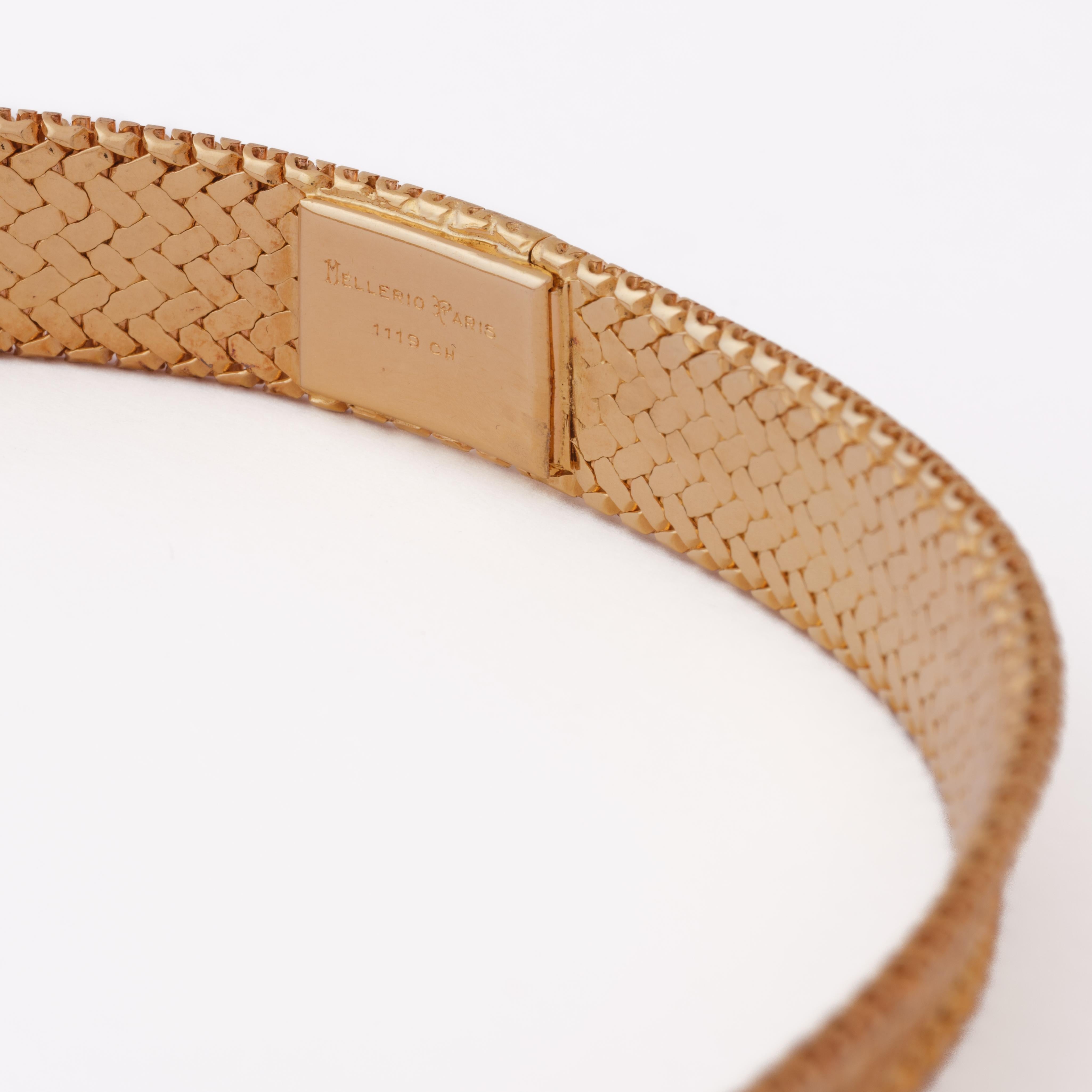 Collare d'epoca Mellerio Paris 18 carati giallo e rosa in vendita 3