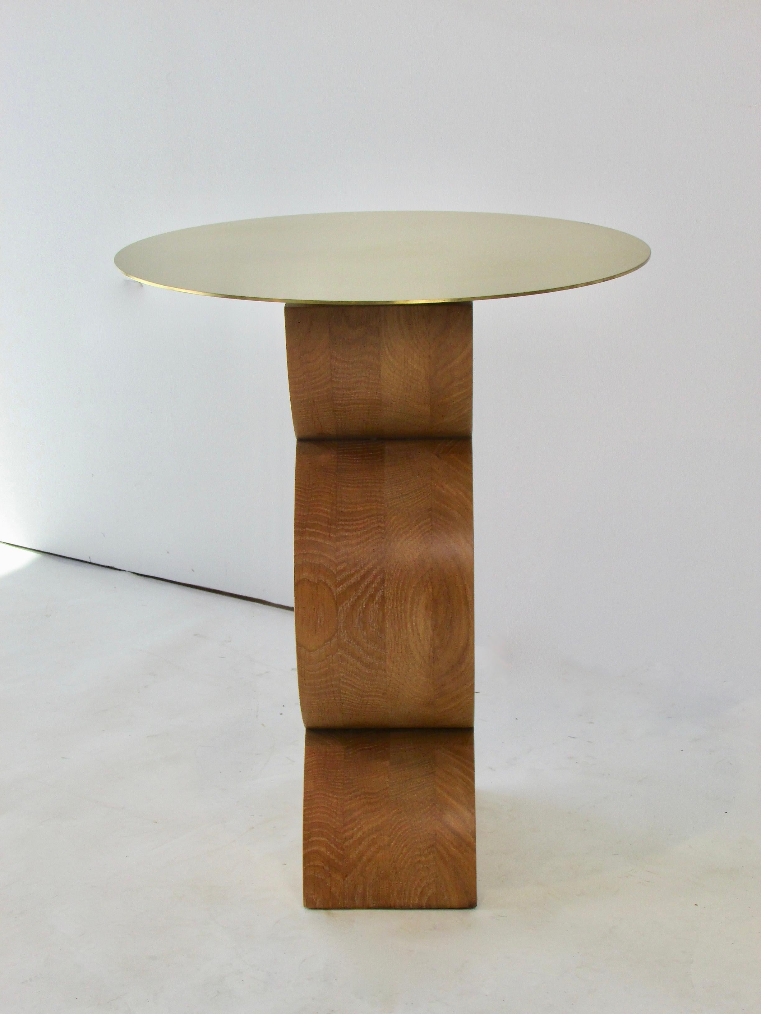Studio Simon, Constantin Occasional Table With Brass Top For Sale 1