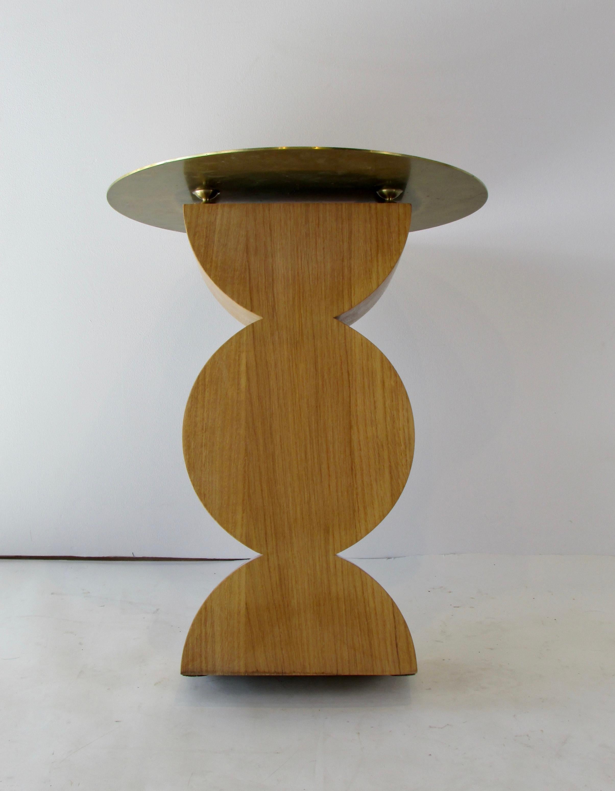 Studio Simon, Constantin Occasional Table With Brass Top For Sale 2