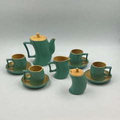 Vintage Memphis Naj Oleari Ceramic Tea Set by Massimo Iosa Ghini - 1980s