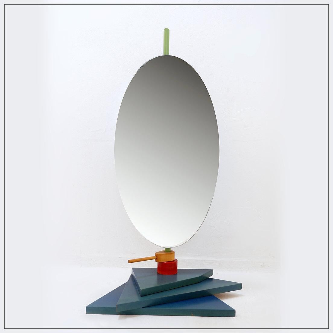 Miroir de table vintage de style Memphis - années 1980 en vente 3