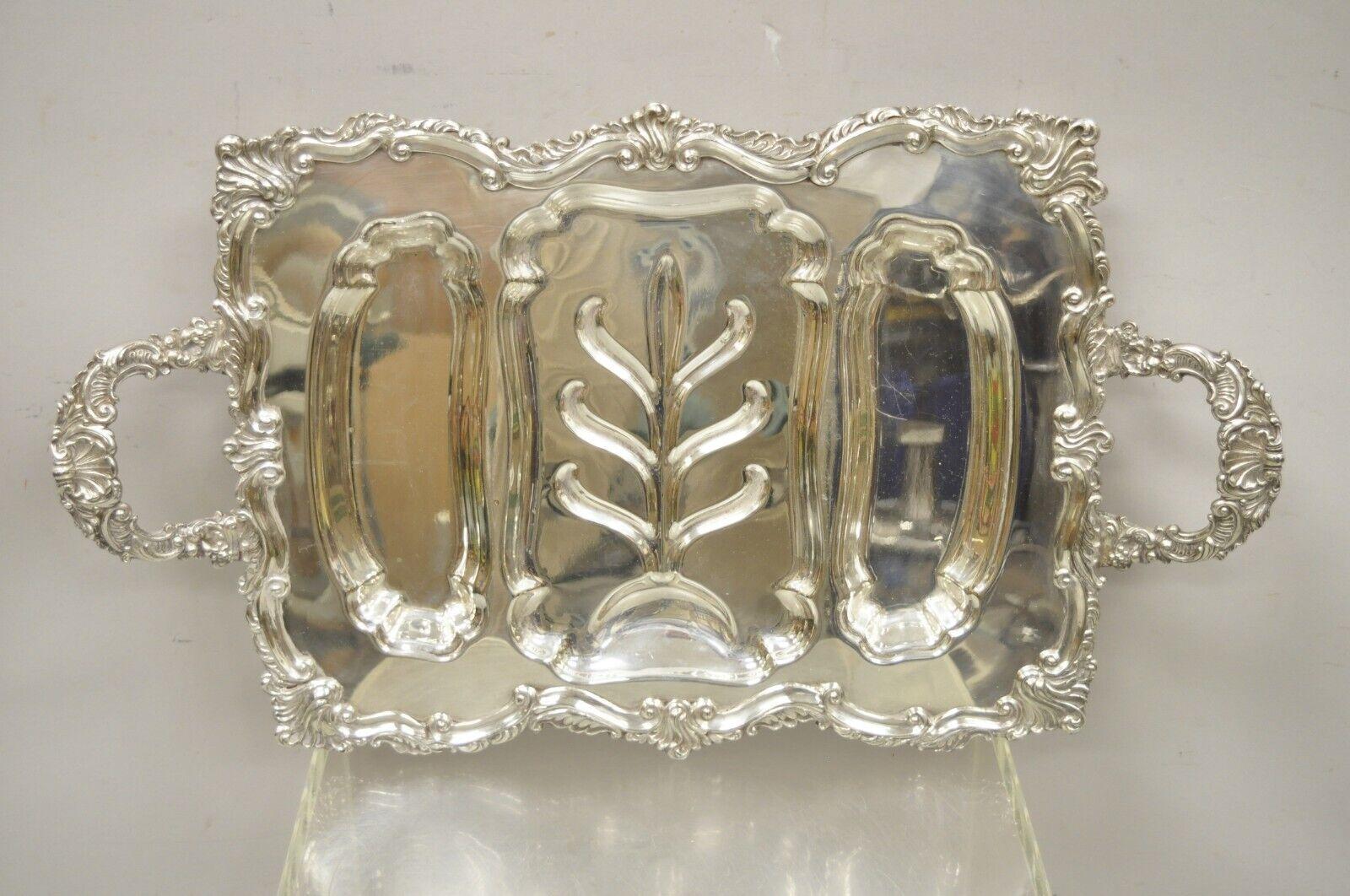 Vintage Meneses Orfebres Spain Regency style silver plate 26