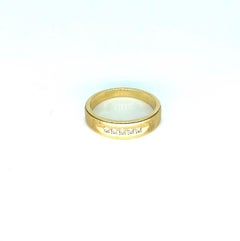 Vintage Men’s 0.10 Carat Diamonds Band Ring 14k Gold