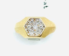 Herrenring mit 0,25 Karat Diamanten im Siegelschliff Pinky
