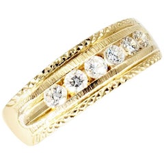 Vintage Men’s 1.02 Carat Diamonds Wedding Band Ring