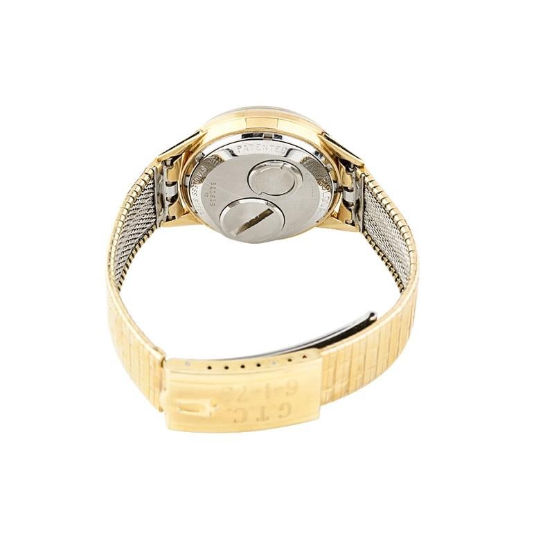 Mouvement de montre vintage Bulova Accutron en or 10 carats avec boîte d'origine pour hommes 214 Pour hommes en vente
