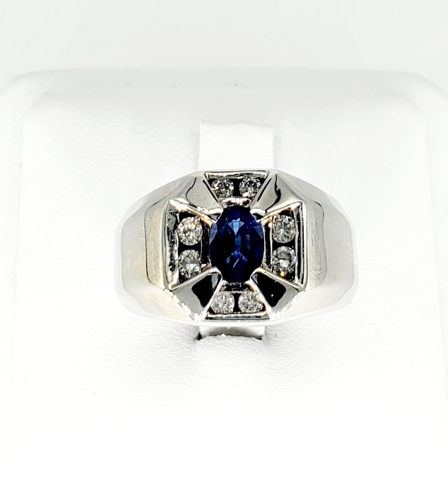 blue sapphire vintage ring