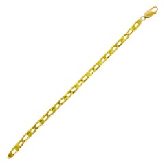 Vintage Men’s Fancy Curbed Link Bracelet 14k Gold