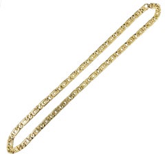 Vintage Men’s 8mm Fancy Link Chain 14k Gold