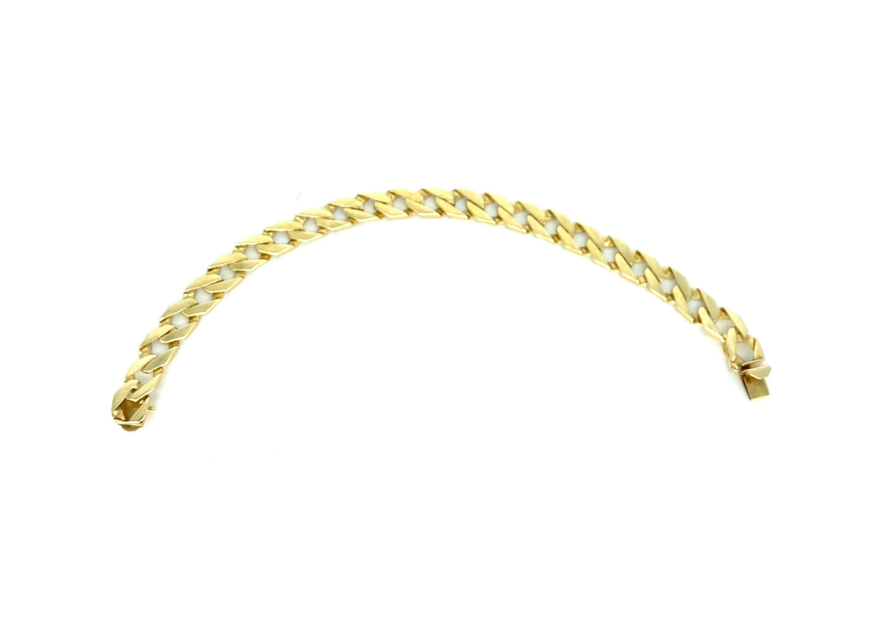 mens cuban link bracelet 14k gold