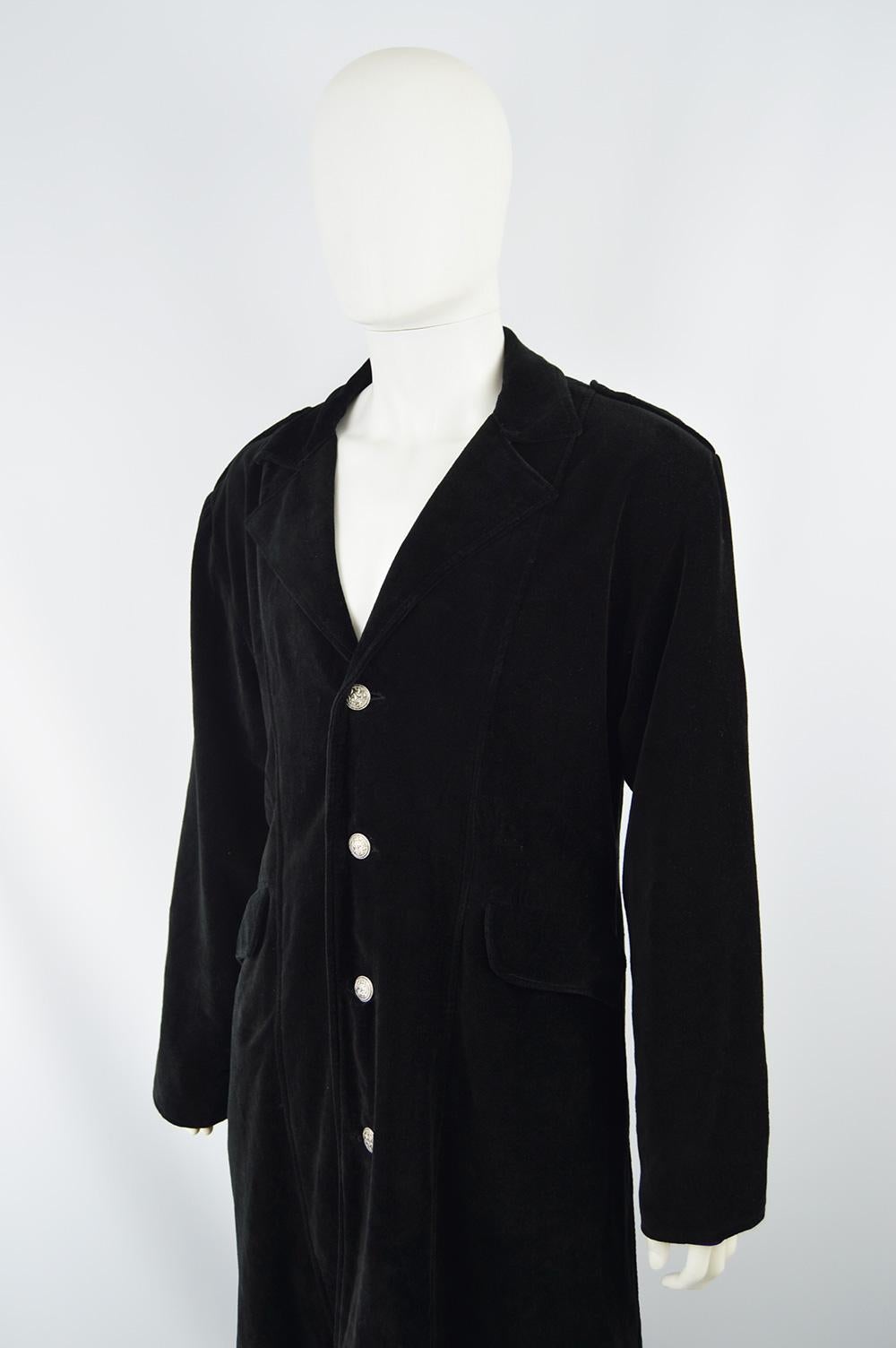 mens black frock coat