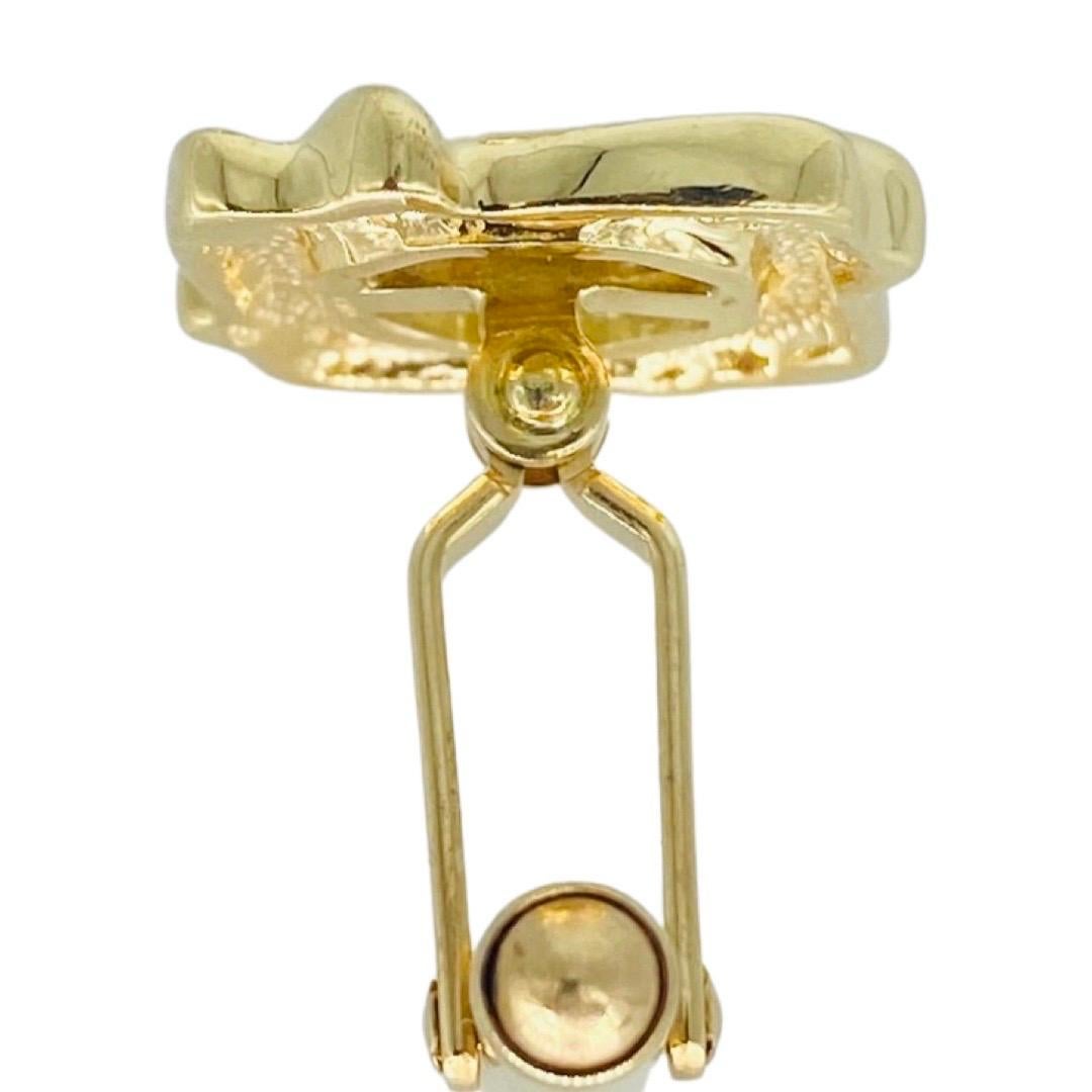 Vintage Men's Designer Two-Tone 14k Gold Swiveled Square Cuff Links For Sale 5