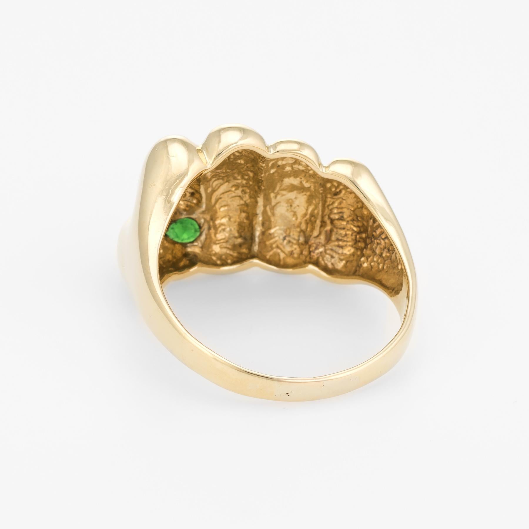 gold fist ring