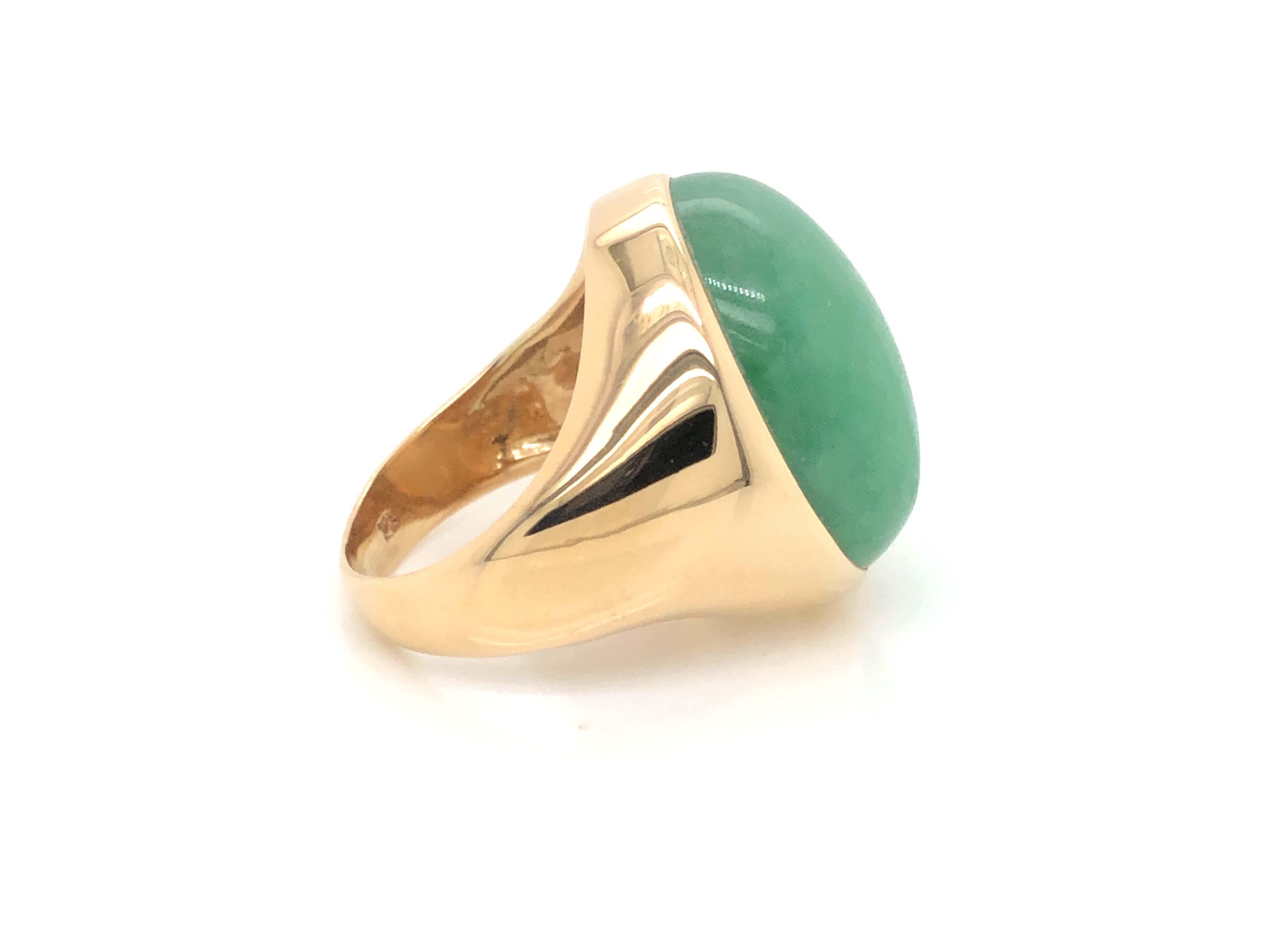 jade gold ring mens