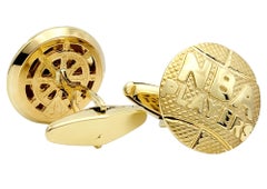 Vintage Herren Manschettenknöpfe „NBA PLAYERS“ aus 18 Karat Gelbgold