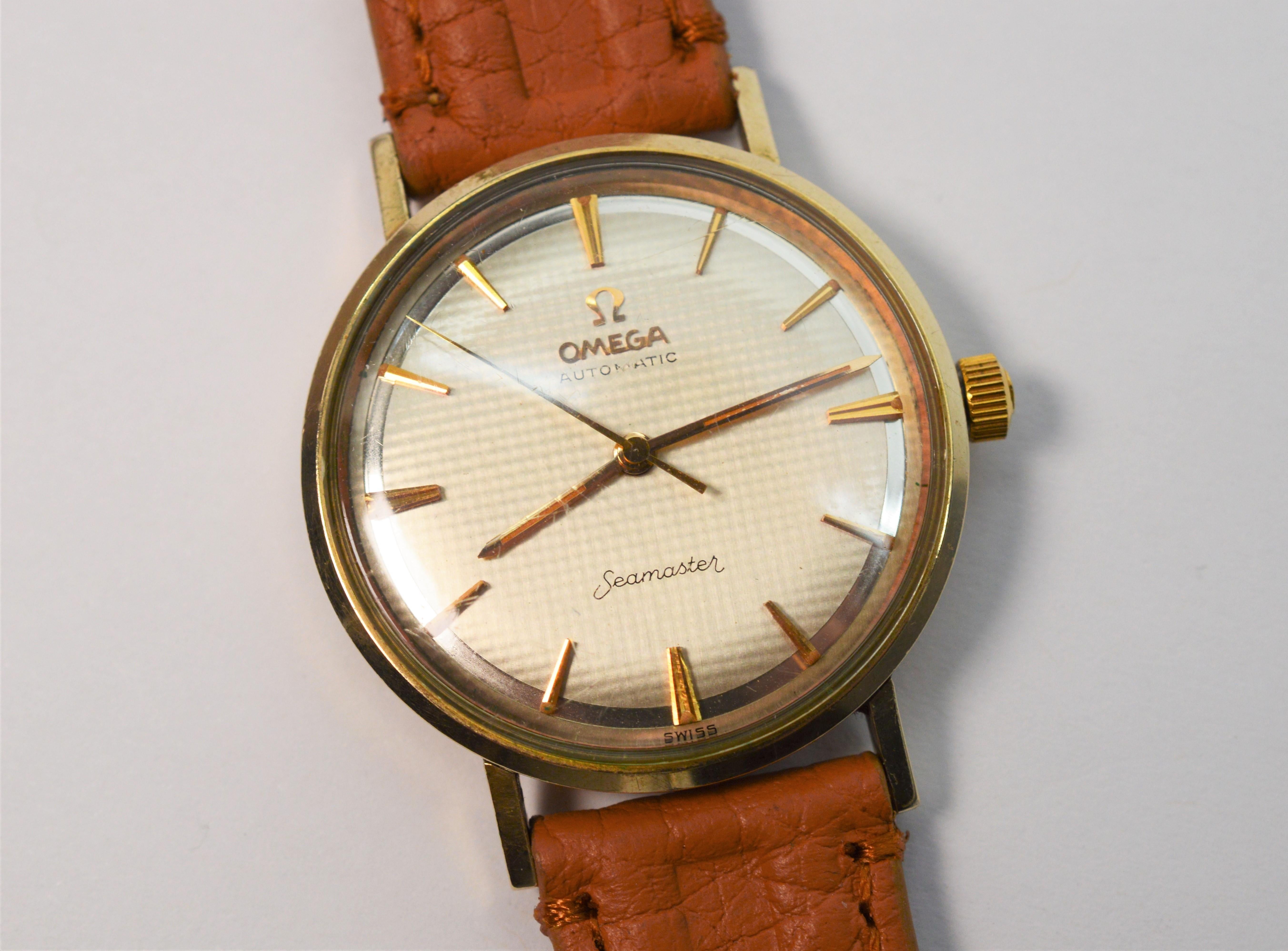 Vintage Herren Omega Seamaster Automatik-Armbanduhr 12