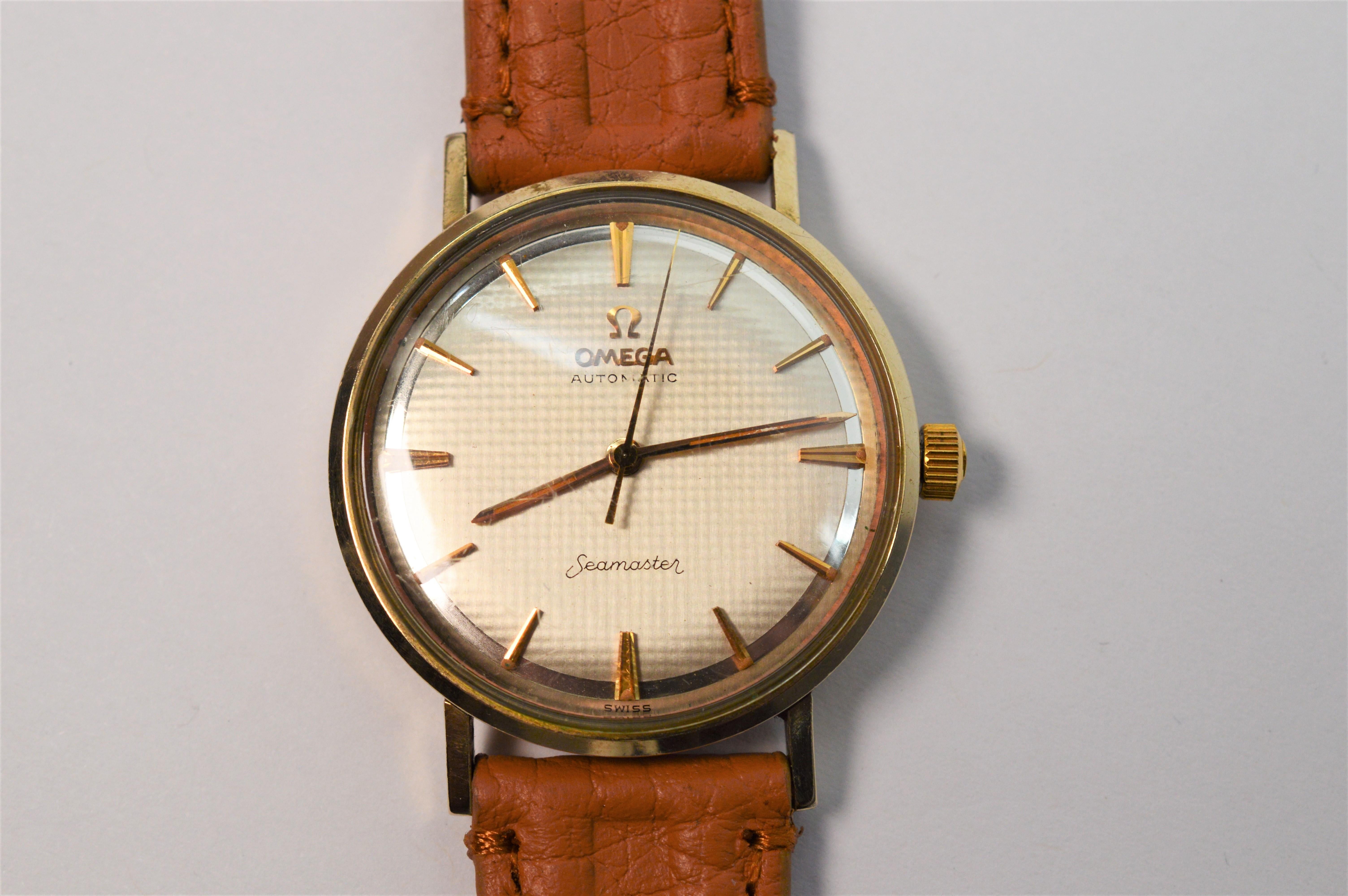 Vintage Herren Omega Seamaster Automatik-Armbanduhr 14