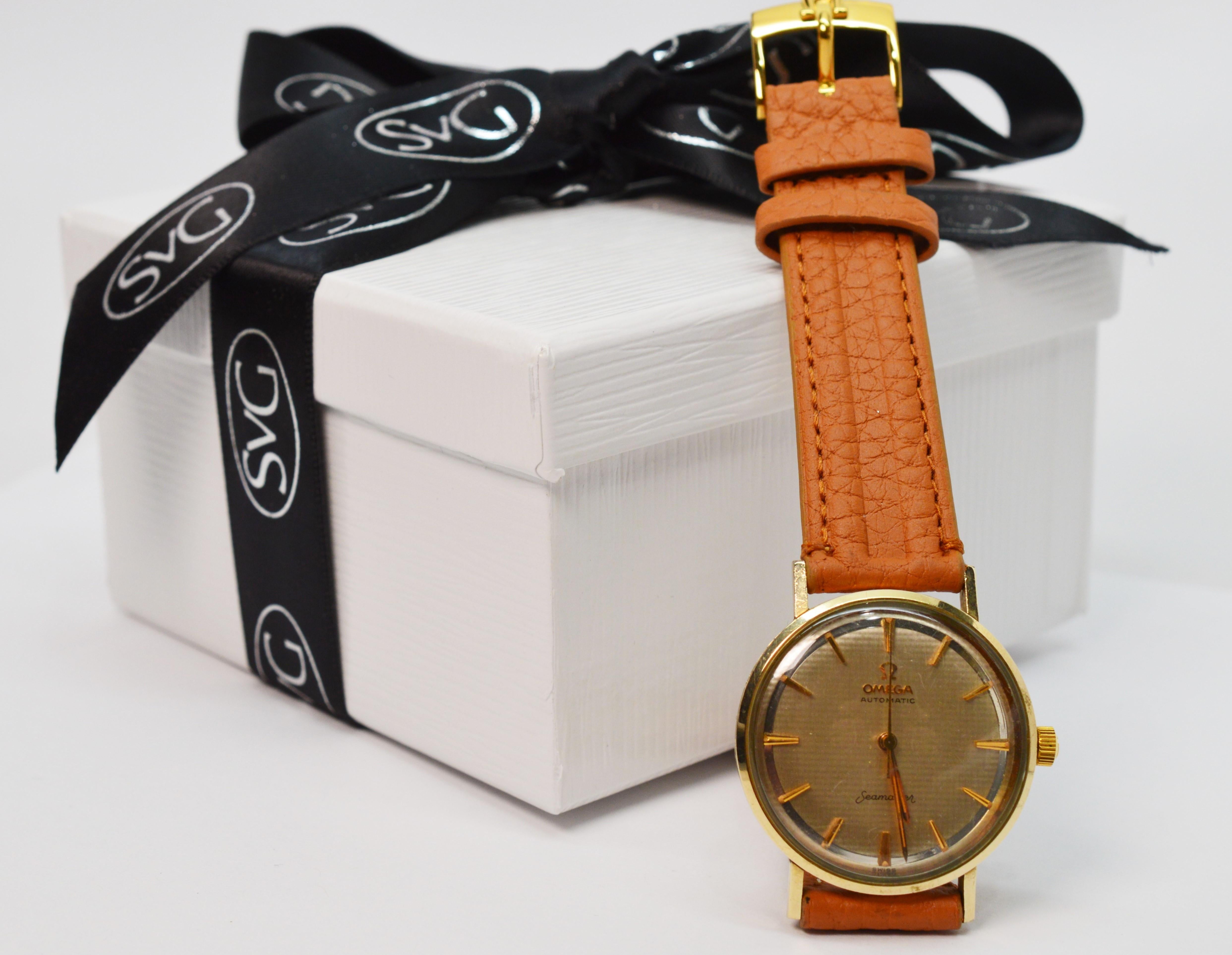 Vintage Herren Omega Seamaster Automatik-Armbanduhr 15