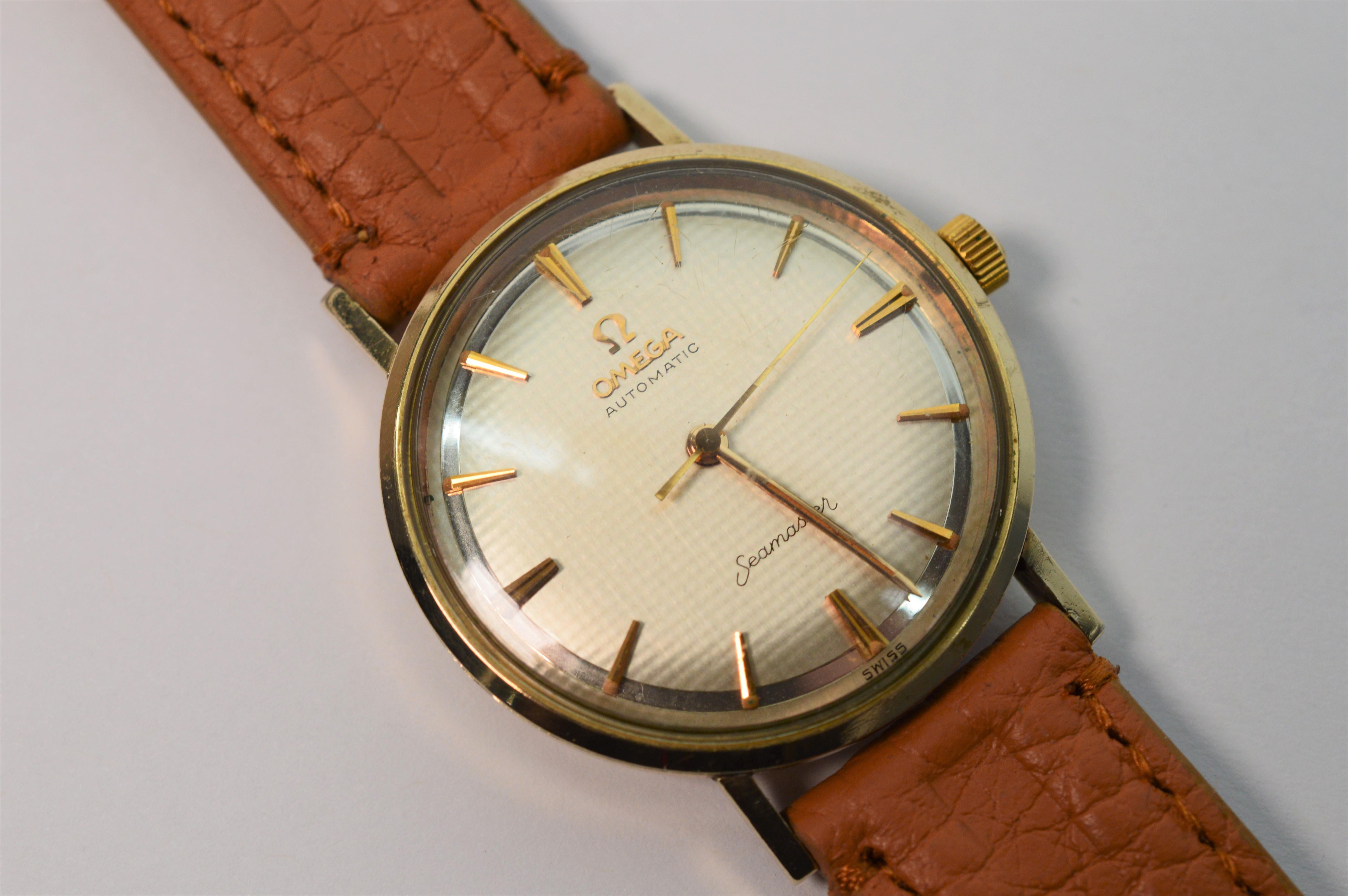 Vintage Herren Omega Seamaster Automatik-Armbanduhr 1
