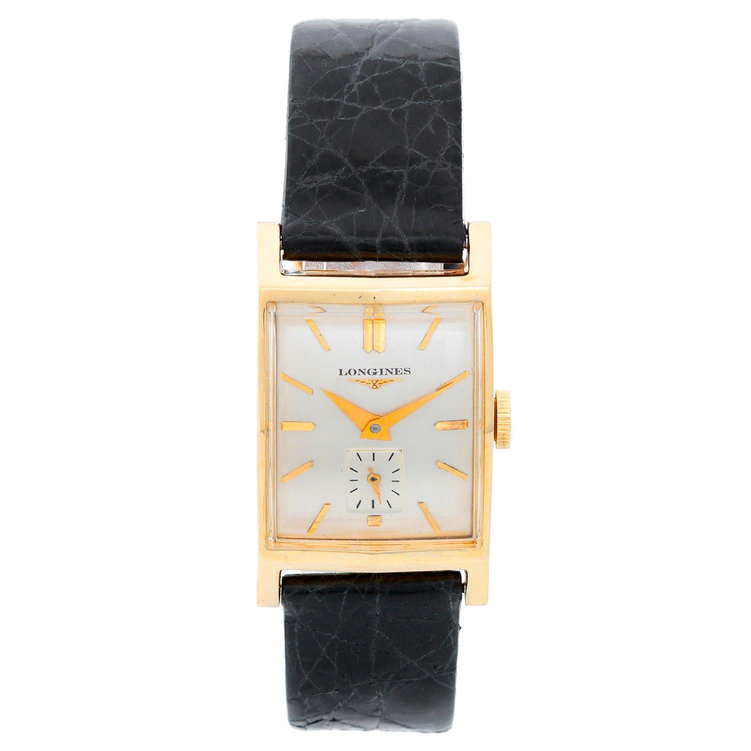 Vintage Men's or Ladies Longines 14 Karat Yellow Gold Watch at 1stDibs