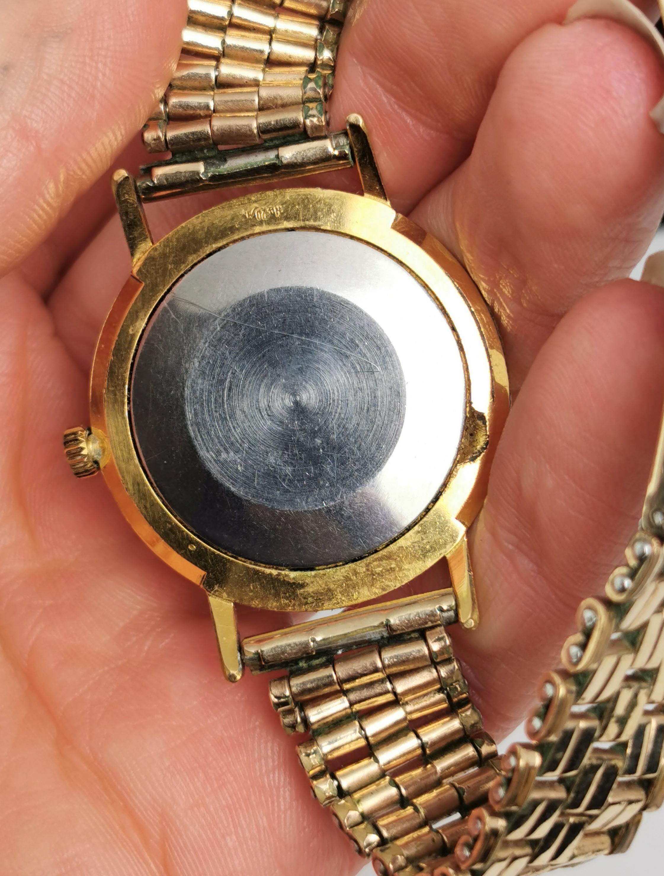 Vintage Mens Poljot wristwatch, rolled gold, C1960s  1