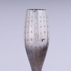 Vintage Mercury Glas Flöte oder Champagner Glas