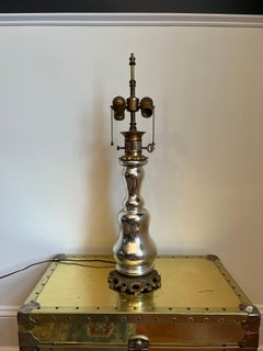 Vintage Mercury Glass French Lamp Warren Kessler New York