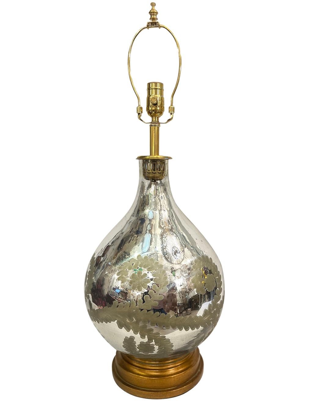 Metà XX secolo Lampada in vetro di mercurio vintage in vendita