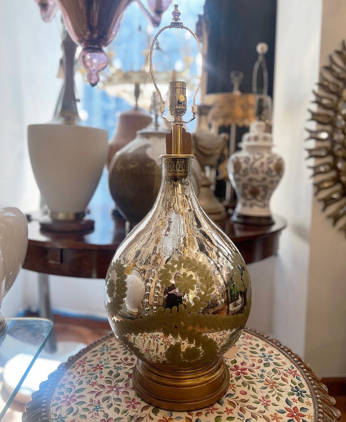 Lampada in vetro di mercurio vintage in vendita 1