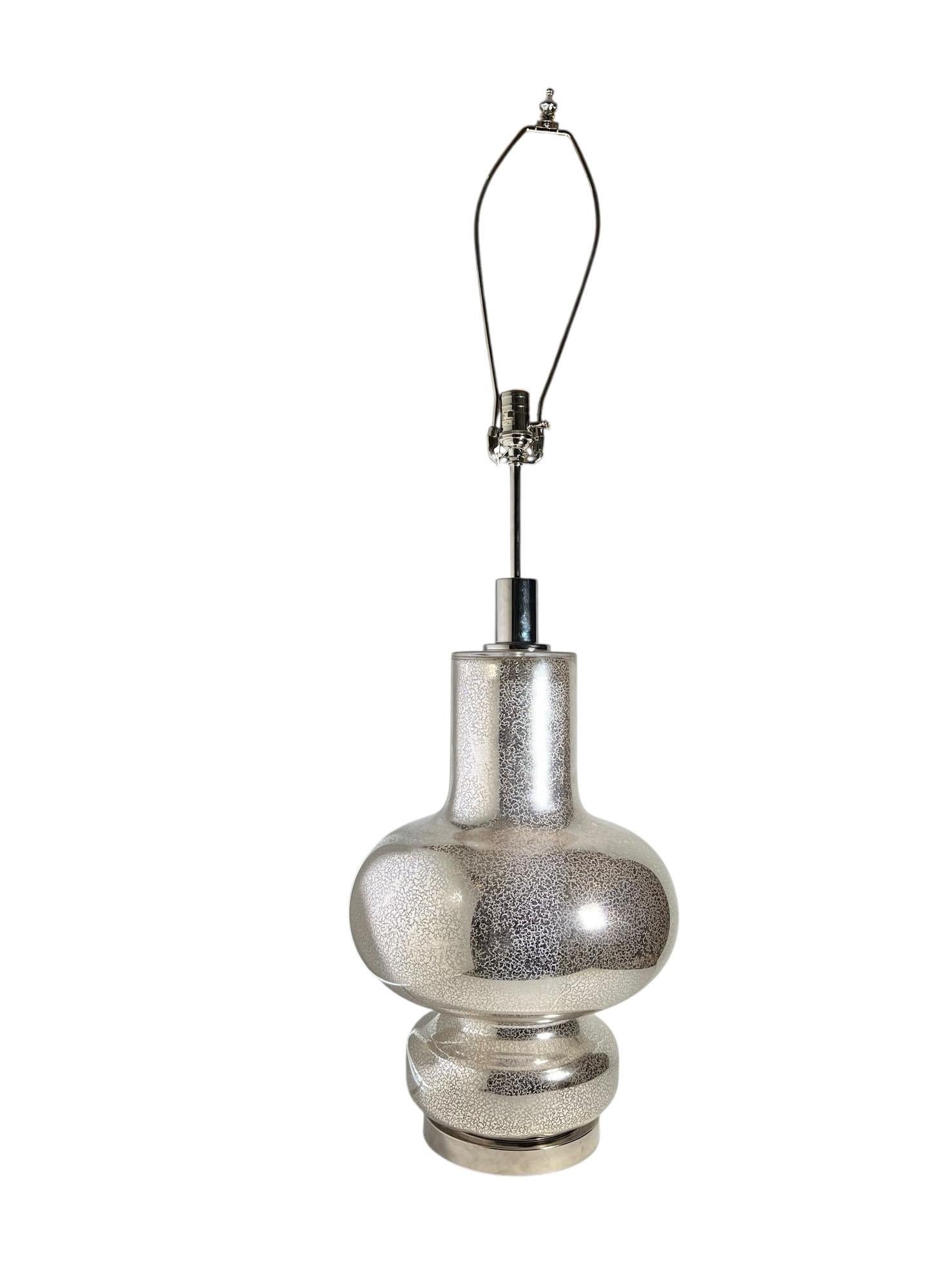 American Vintage Mercury Glass Lamps For Sale