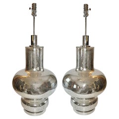 Vintage Mercury Glass Lamps