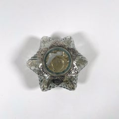 Vintage Mercury Glass Star Candle Holder, 1950s