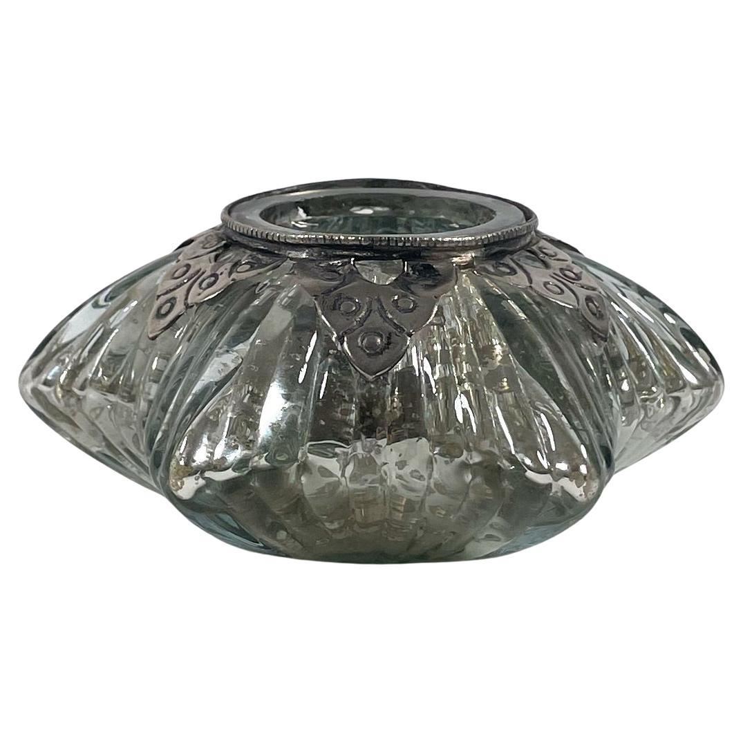 Vintage Mercury Glass Star Candle Holder, 1950s