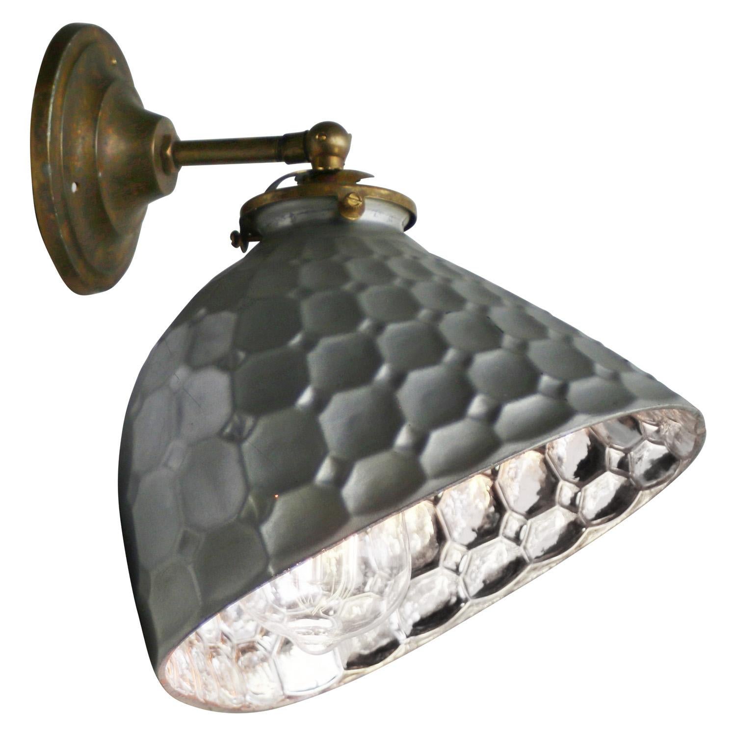 Laiton Lampe murale d'applique en laiton à miroir Mercury Vintage en vente