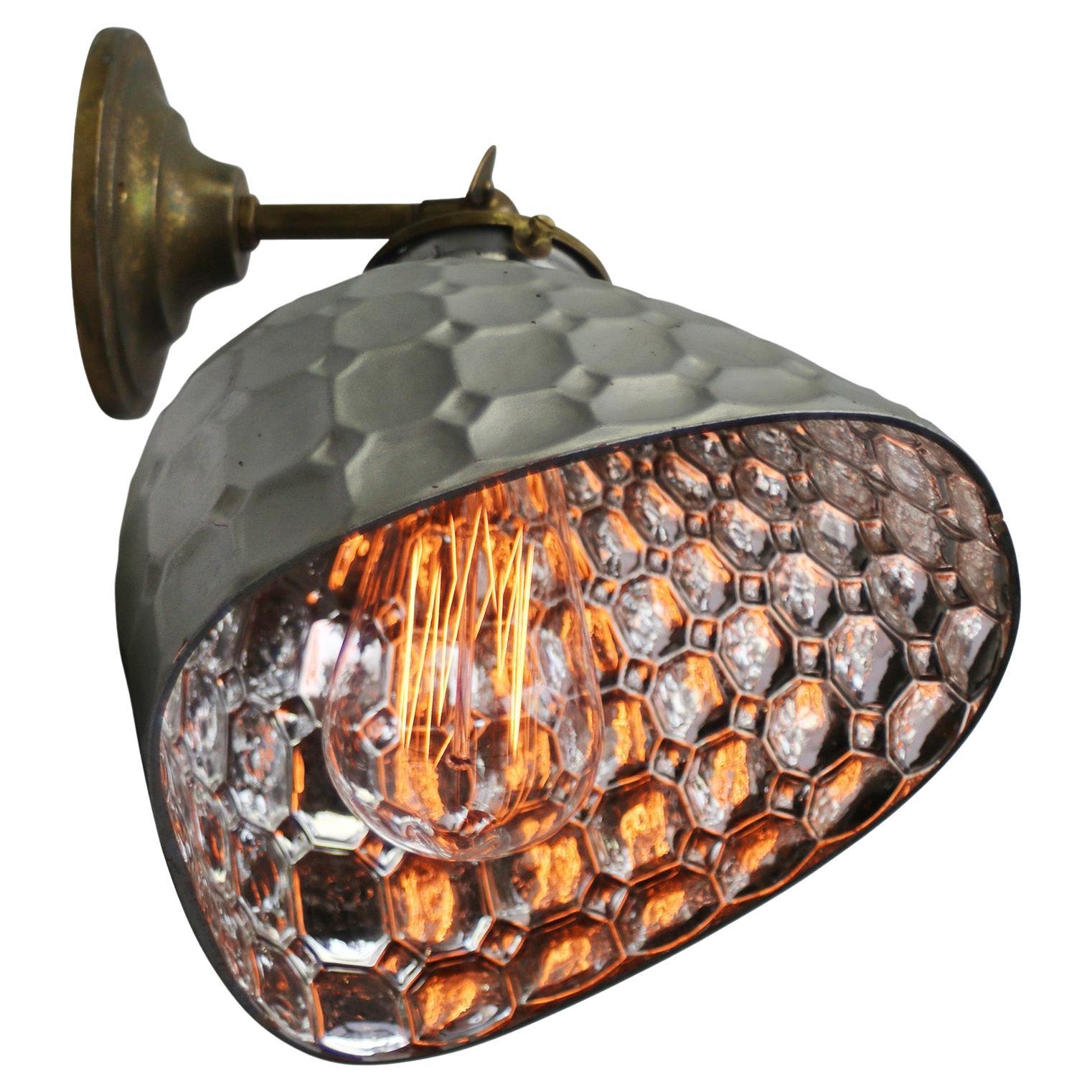 Lampe murale d
applique en laiton à miroir Mercury Vintage en vente