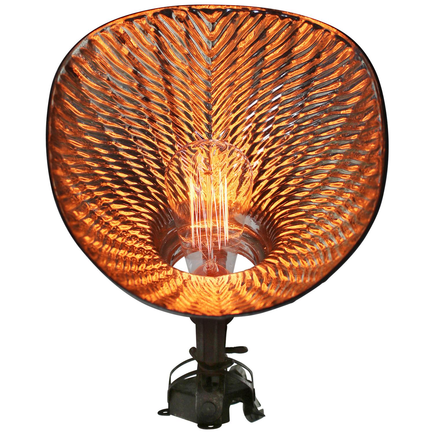 Industriel Lampe murale d'applique en laiton à miroir Mercury Vintage en vente