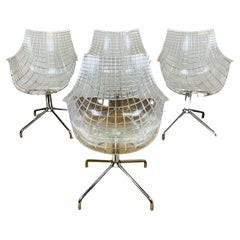 Vintage Meridiana Chairs Designed by Christophe Pillet for Dirade, Set of 4