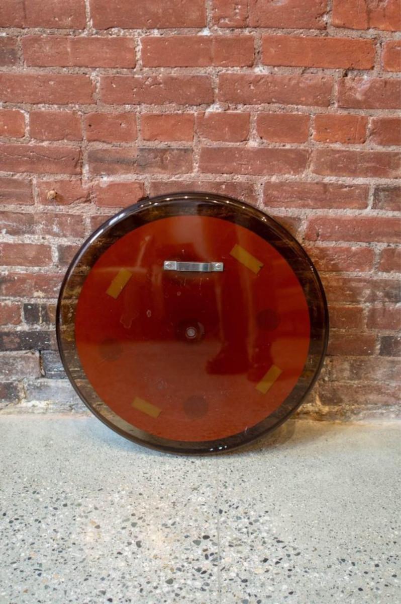 Mid-20th Century Vintage Merlo Guzinni round acrylic mirror For Sale